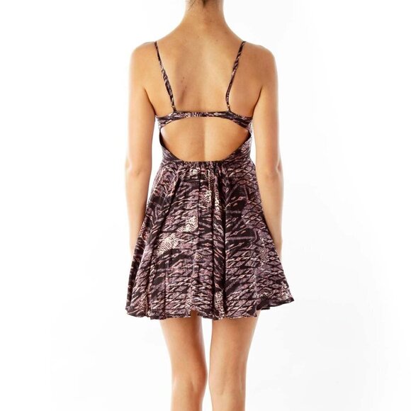 Silence + Noise Brown Printed Dress - Picture 2 of 3